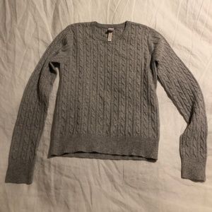 Aqua Cableknit Sweater